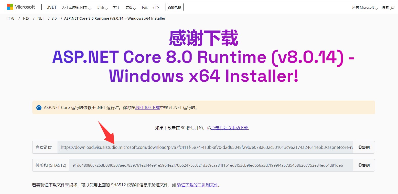 第9步 下载 .NET 运行库