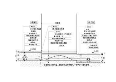 【地坪】木地板（地暖）+石材（门槛）+地砖（地暖）