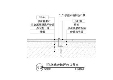 【地坪】石材&地砖地坪收口节点
