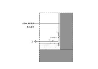 壁布、壁纸墙身大样图