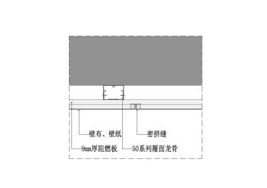壁布、壁纸硬包墙身密拼大样图