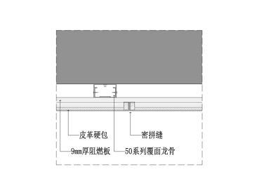 皮革硬包墙身密拼大样图